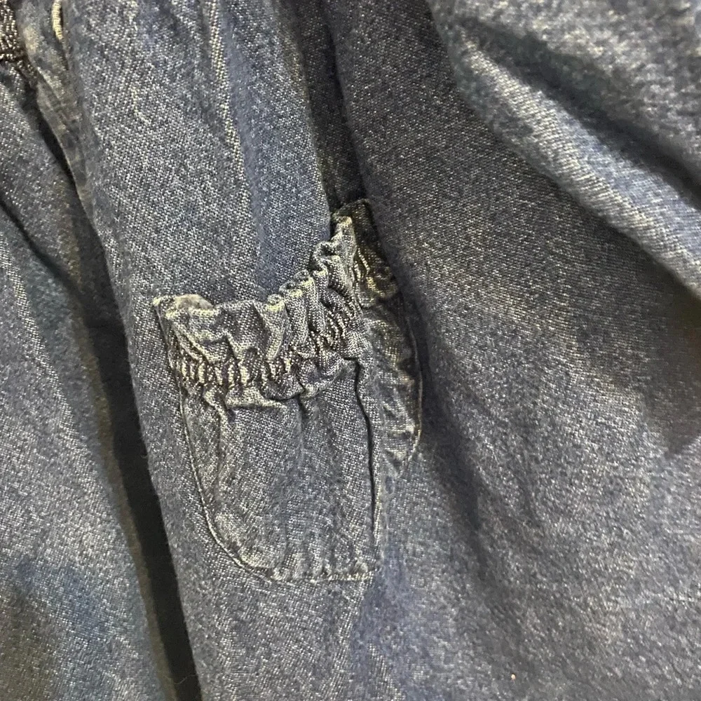 Vintage Gymboree Smocked Denim Dress